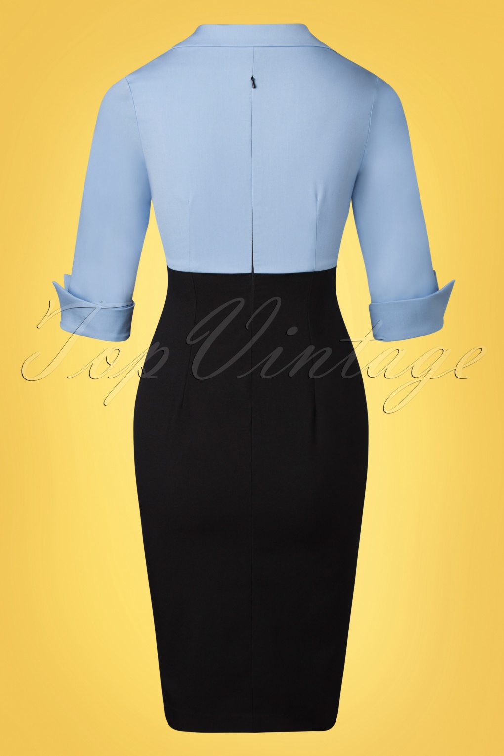 Glamour Bunny Business Babe Dianne Two Toned Pencil Dress Années 50