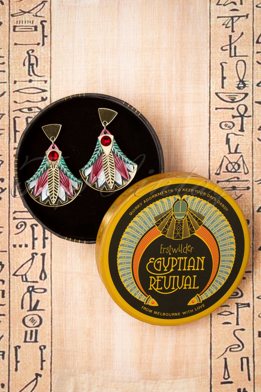 Erstwilder Gift Of The Nile Papyrus Earrings