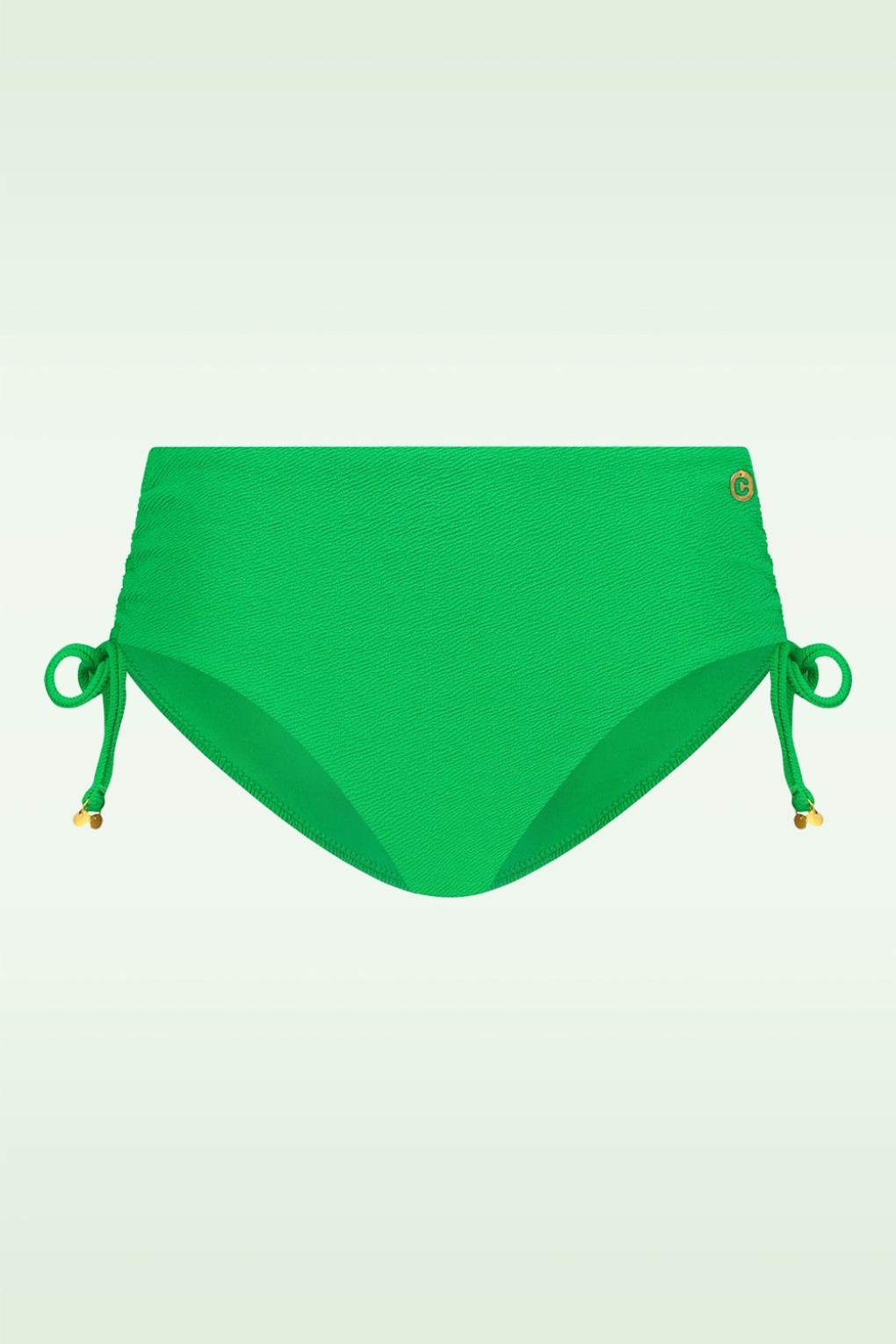 Tc Beach Bas De Bikini Taille Mi Haute En Relief Vert Vif Acheter