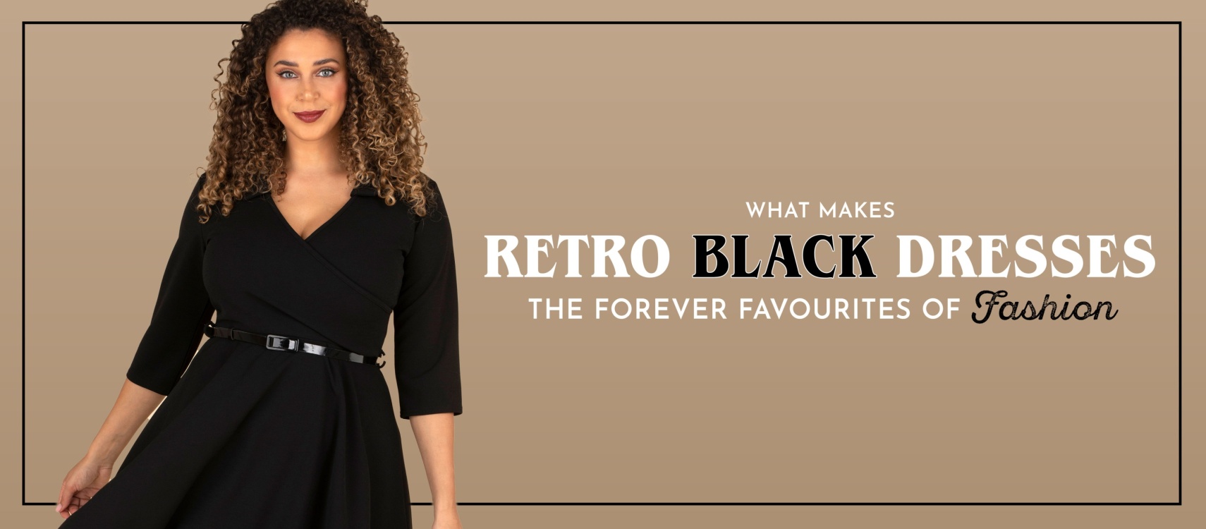 Waarom de retro zwarte jurk een blijvende mode favoriet is