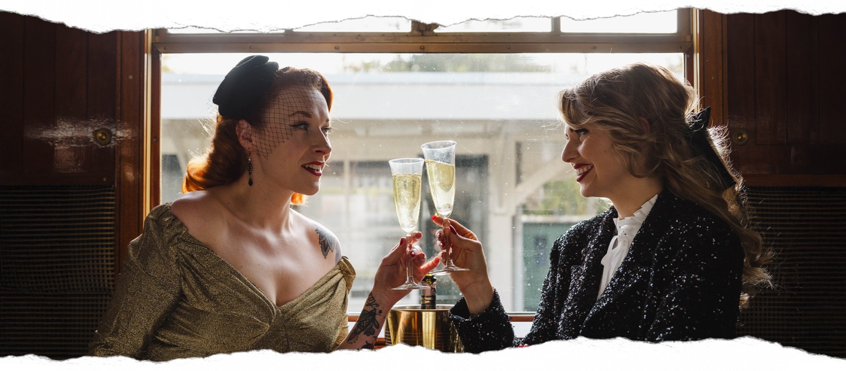 Winterse feestoutfits geïnspireerd op iconische retrostijlen