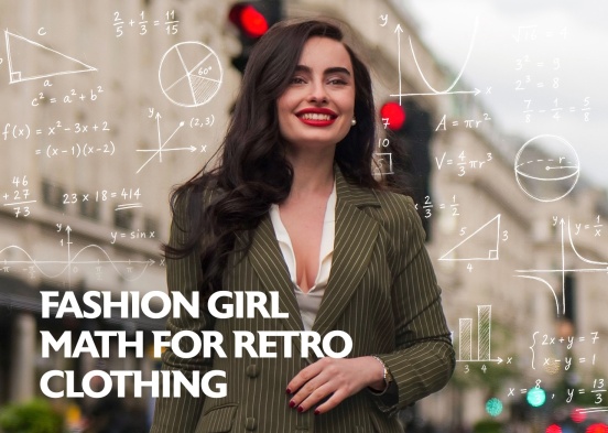 Fashion Girl Math voor retro kleding