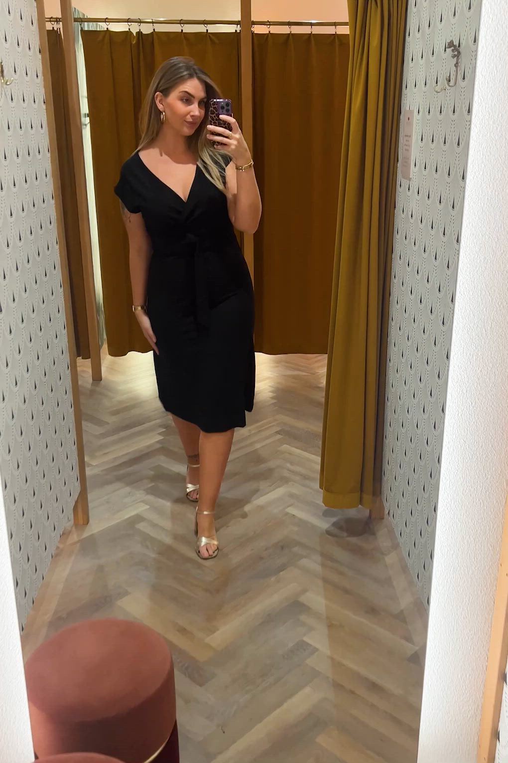 King Louie - Lot classic midi jurk in zwart 4