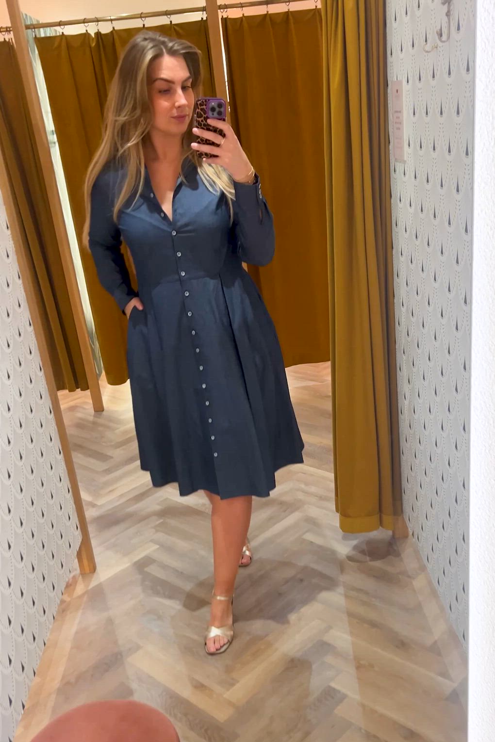Femkit - Valery Kleid in Denim Blau 2