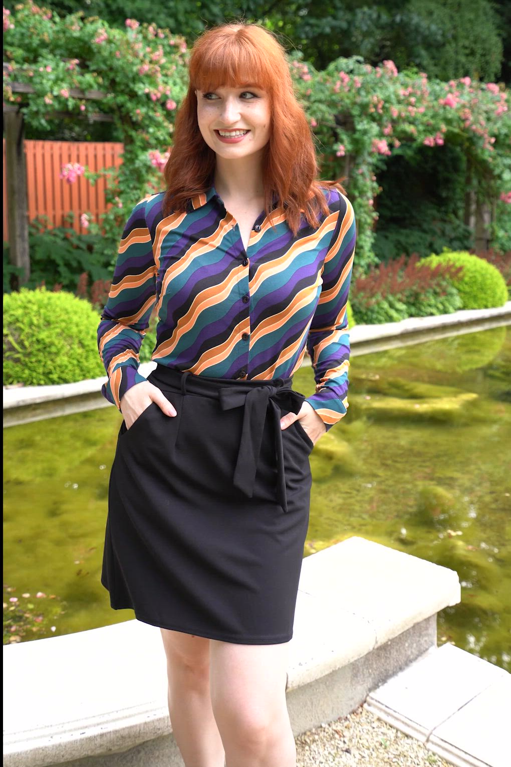 Vintage Chic for Topvintage - Jessy A-Linien Rock in Schwarz 4