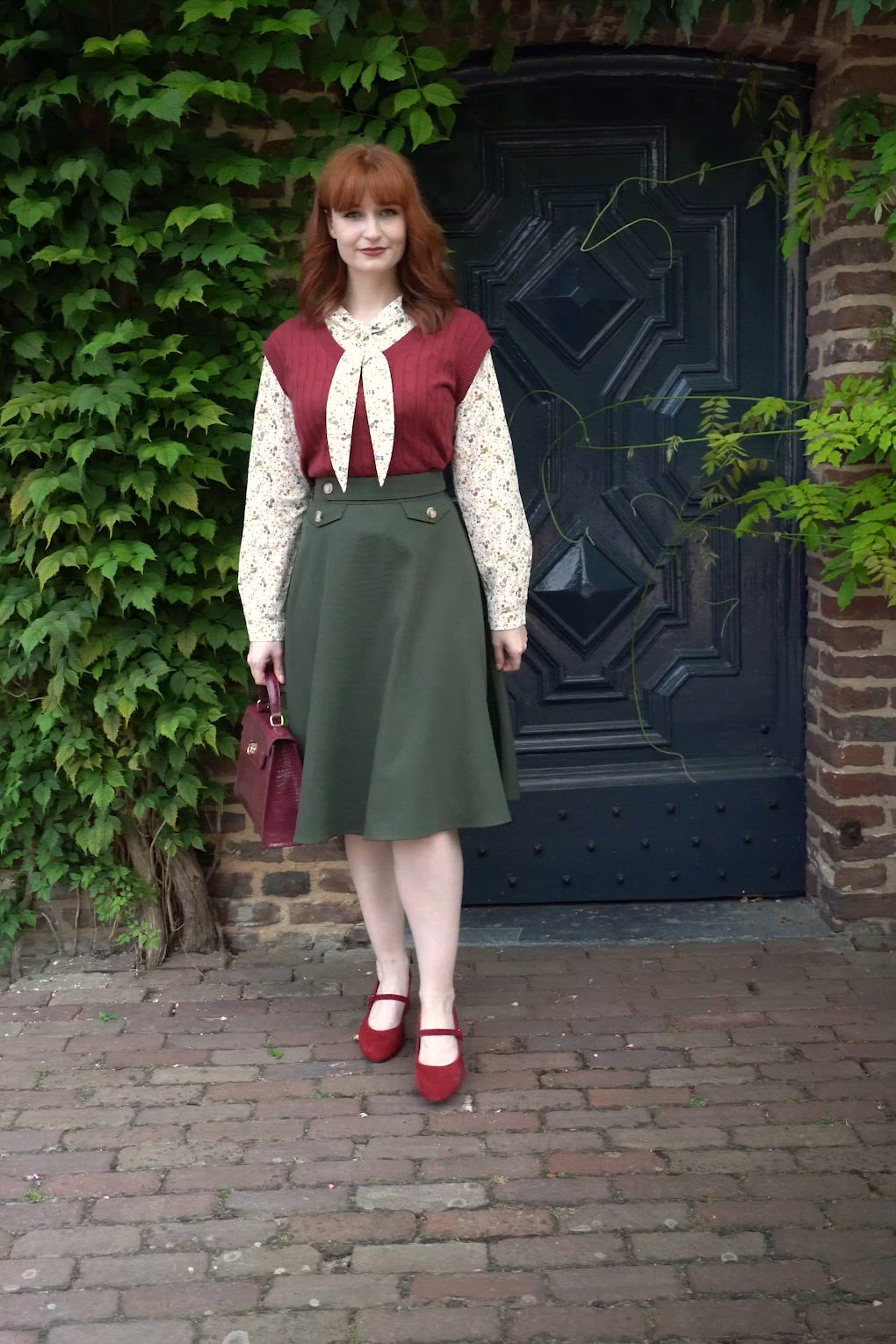 Banned Retro - Squirrel blouse in wit 5