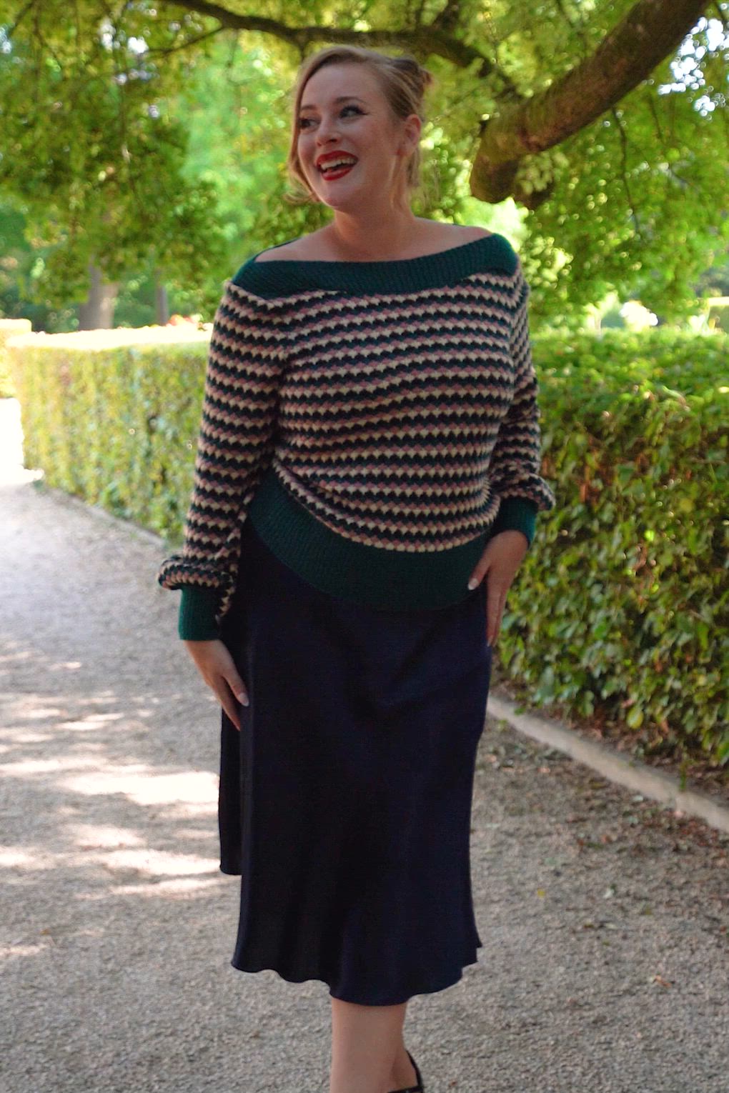 King Louie - Bibi Satin Star midi rok in avondblauw 2