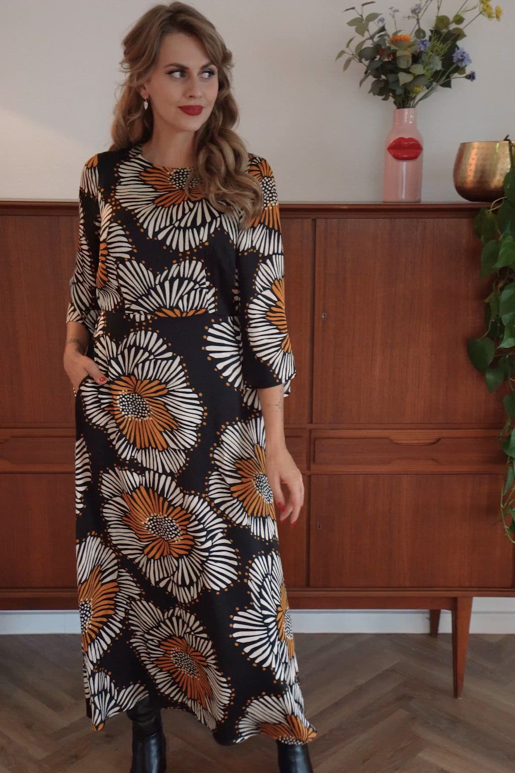 Traffic People - Millie maxi jurk in Zwart 2