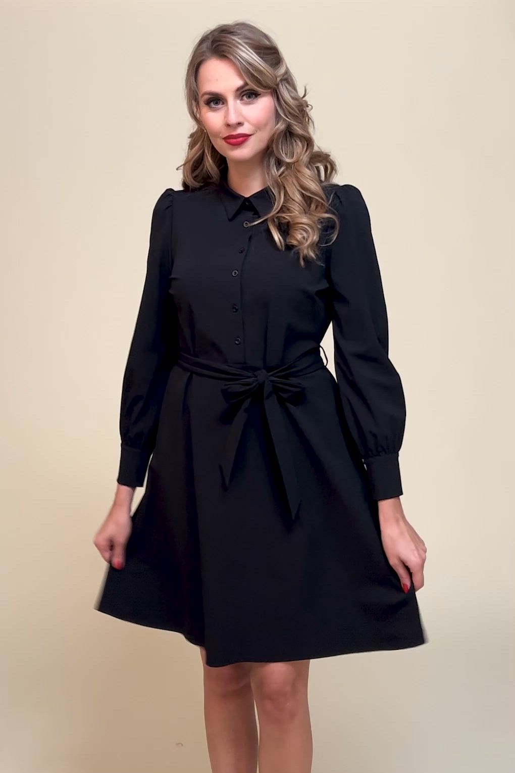 Smashed Lemon - Norah jurk in zwart 3