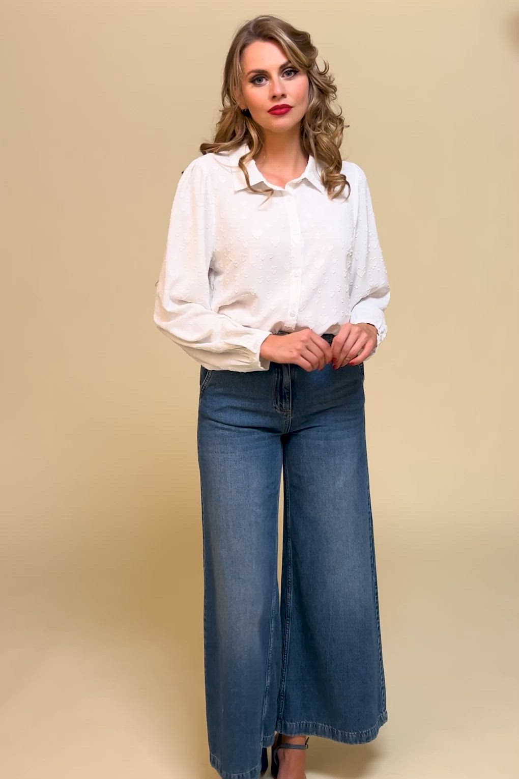 Smashed Lemon - Love Me Now blouse in wit 3