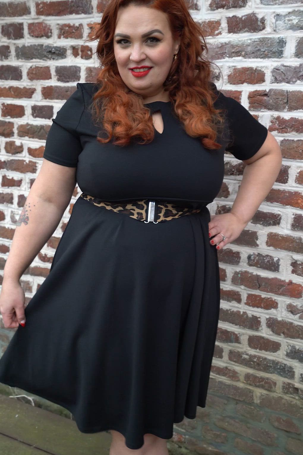 Vintage Chic for Topvintage - Topvintage exclusive ~ Clara swing jurk in zwart 3