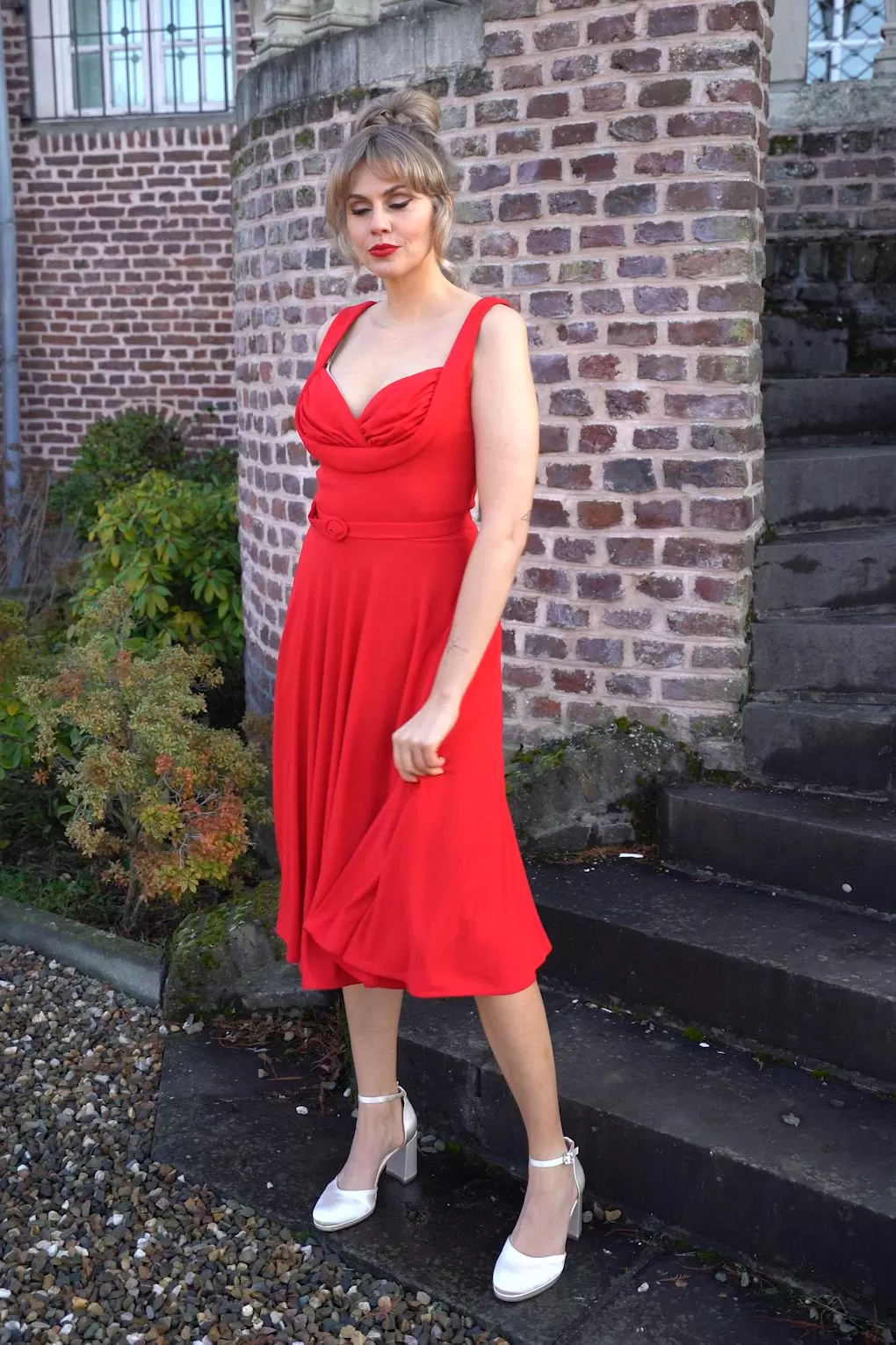 Glamour Bunny Topvintage Exclusive ~ The Gina Lee Swing Dress in