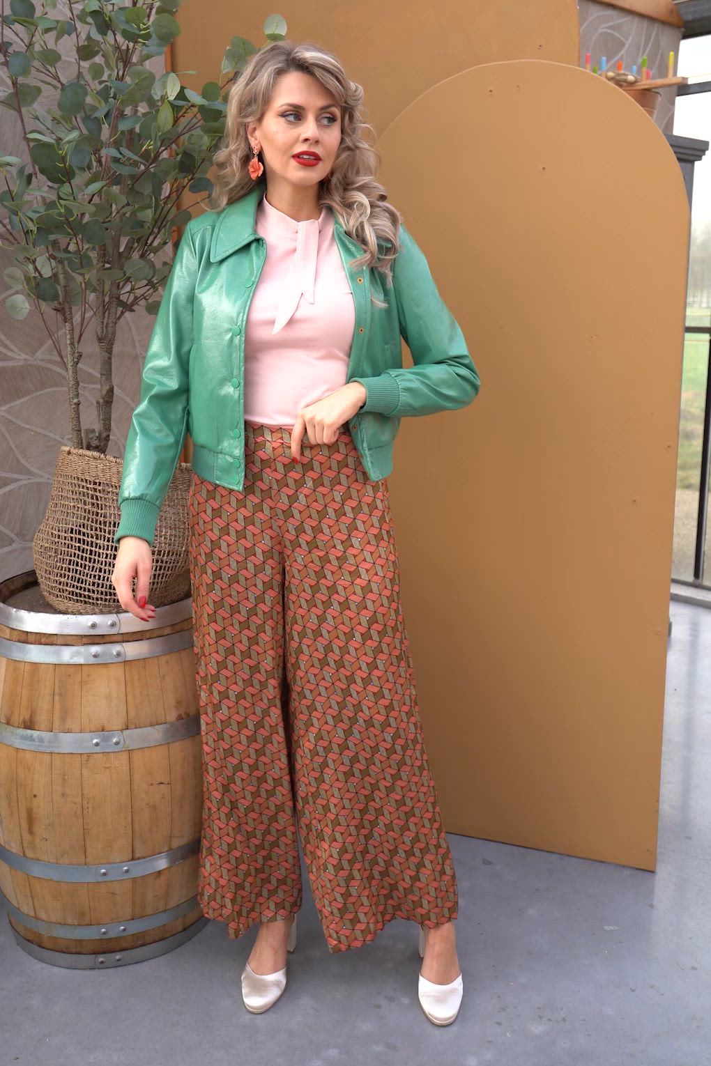 Banned Retro - Sandy Loves Danny top in pastelroze 3