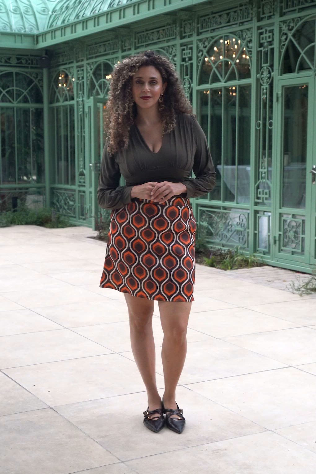 Vintage Chic for Topvintage - Topvintage exclusive ~ Bobby Retro rokje in oranje 5