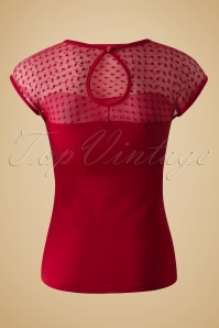Steady Clothing - Miss Fancy Heart Top Rood 4