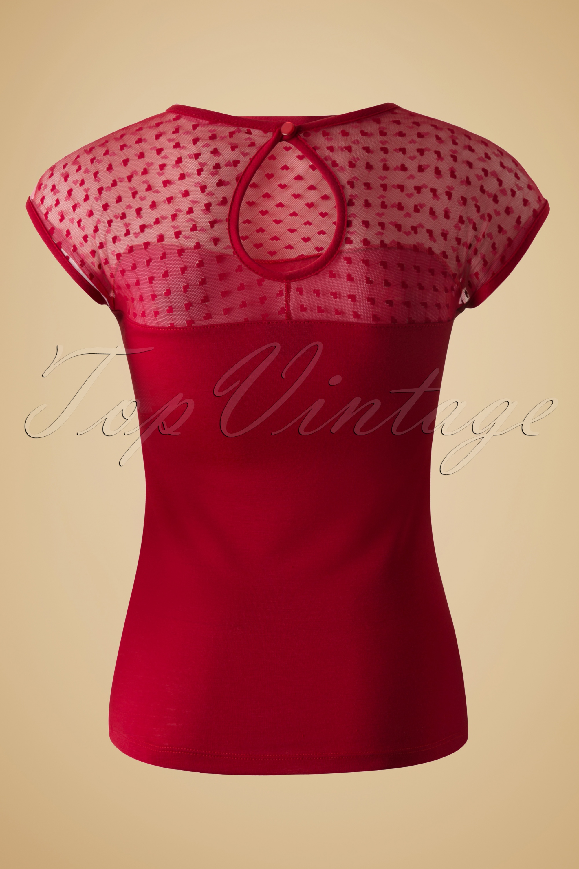 Steady Clothing - Miss Fancy Heart Top Rood 4