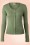 Banned Retro - Vintage Get Away Cardigan Années 1950 en Vert Vintage