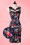 Hearts and Roses Blue Floral Pencil Dress 100 39 17128 20151124 0005pop2