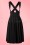 Collectif Clothing - Mary Plain Swing Skirt Années 1950 en Noir 4