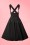 Collectif Clothing - 50s Mary Plain Swing Skirt in Black 7