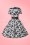 Bunny 50s Black and White Roses Swing Dress 102 59 14646 20150319 0012W