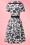 Bunny 50s Black and White Roses Swing Dress 102 59 14646 20150319 0004W