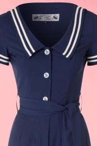 Bunny - 50s Ambleside Jumpsuit in Navy 3