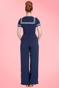 Bunny - 50s Ambleside Jumpsuit in Navy 7