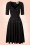50s Trixie Doll Swing Dress in Black