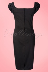 Collectif Clothing - 50s Dolores dress black retro 3
