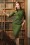 Vickie Criss Cross Dress Années 60 en Vert vintage