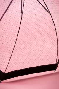 So Rainy - 60s Lady Dot Transparent Dome Umbrella in Black 3