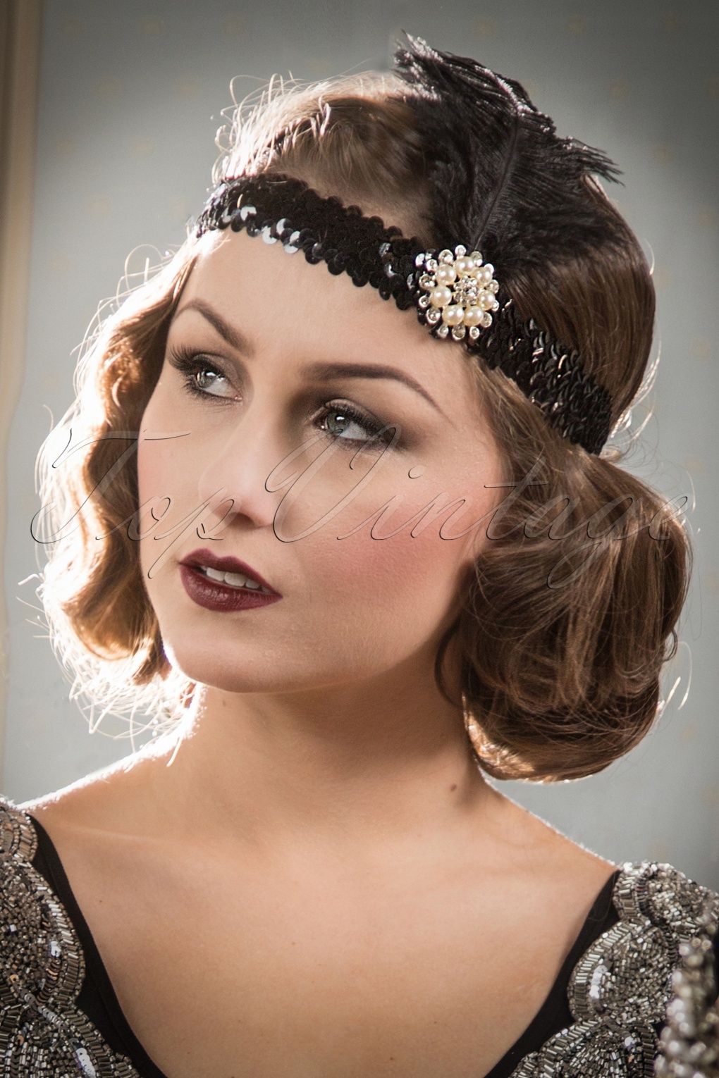 blad mannelijk Hong Kong 20s Her Ladyships Feather Headband