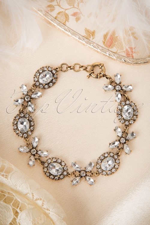  - 30s Bling It Up Bracelet in Antique Gold