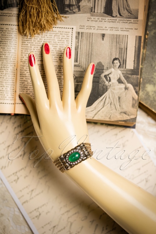  - Laverne Nouveau Bracelet Années 1920 en Doré vieilli 2