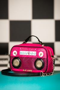 Betsey Johnson - Limited Edition ~ Schalten Sie die Musik-Radio-Tasche in Pink ein 2