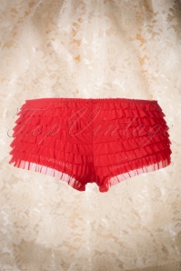 Lovely Legs - Sherry Ruffle Tanga Années 50 en Rouge 4