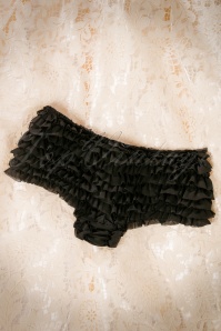 Lovely Legs - Sherry Ruffle Tanga in zwart