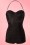 Bettie Page Swimwear - 50s Ruched Swimsuit Black 4