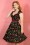 Pinup Couture Heidi Black Cherry Swing Dress 10814 02w