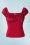 Pinup Couture - 50s Peasant Top in Red 4