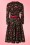 Pinup Couture - 50s Heidi Black Cherry Long Sleeve Swing Dress 8