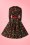 Pinup Couture - Heidi Black Cherry Swing-Kleid mit langen Ärmeln 7