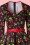 Pinup Couture - Heidi zwarte kersen swingjurk met lange mouwen 5