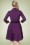 Banned Retro - American Dreamer Collar Dress Années 50 en Violet 5