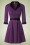 Banned Retro - American Dreamer Collar Dress Années 50 en Violet
