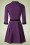 Banned Retro - American Dreamer Collar Dress Années 50 en Violet 4