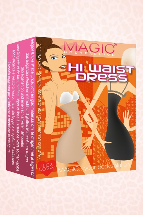 MAGIC Bodyfashion - Kleid mit hoher Taille in Latte 6