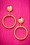 Vixen by Micheline Pitt - 50s Bad Girl Sterling Silver Plated Hoops Earrings