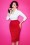 Vixen by Micheline Pitt - 50s Vixen Pencil Skirt in Lipstick Red